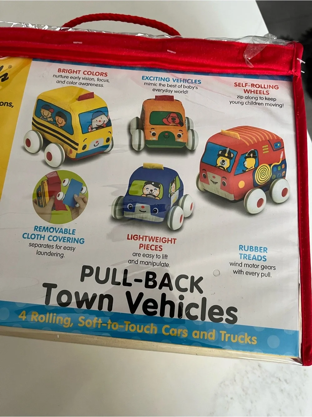 NWT Melissa & Doug K’s Kids pull back town vehicles.  For ages 9 month plus
